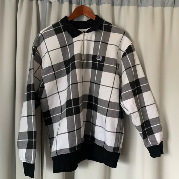 Obey Zip-up Pullover - Picture 1 of 4